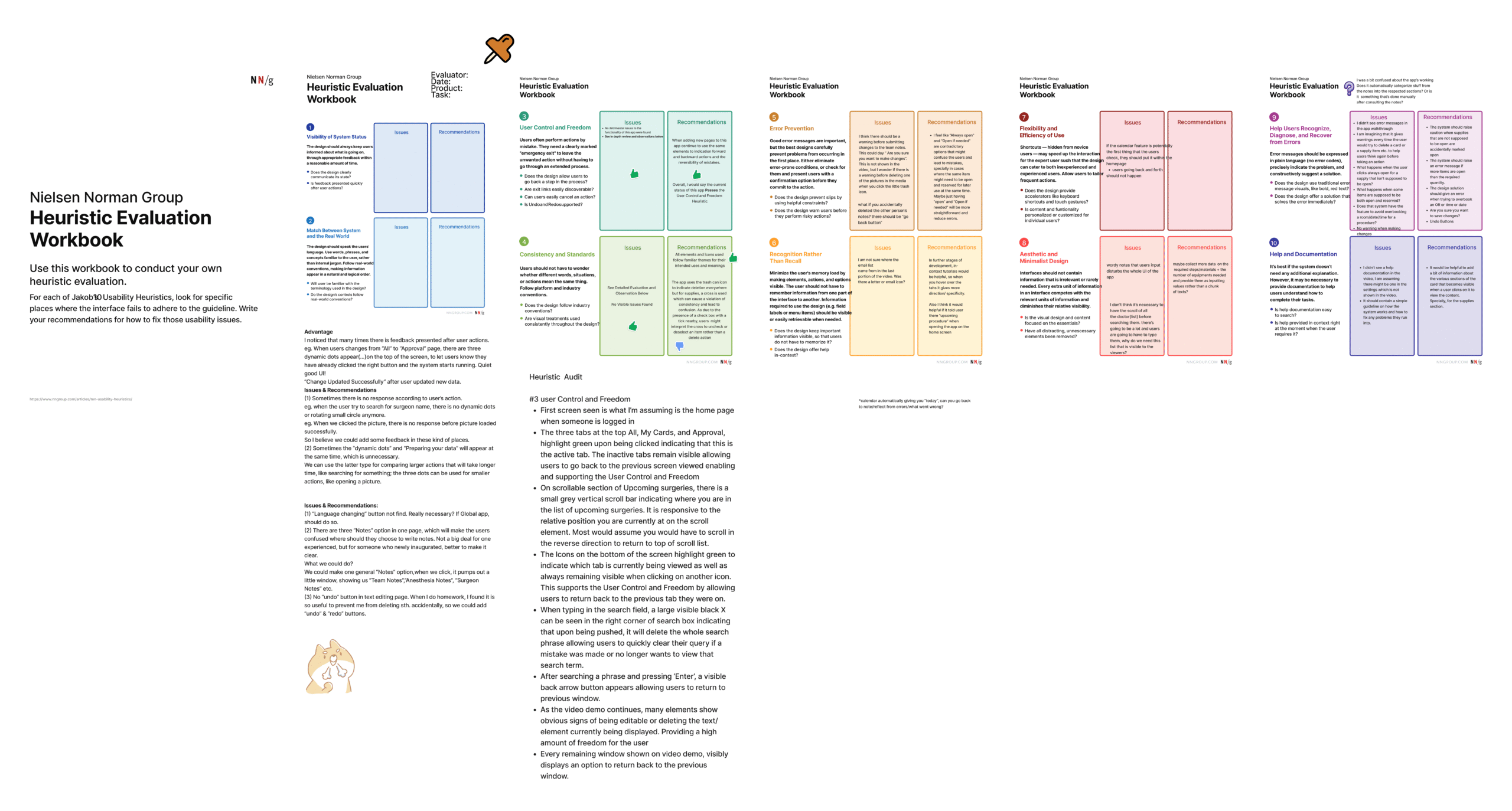 Heuristic Evaluation (top right)