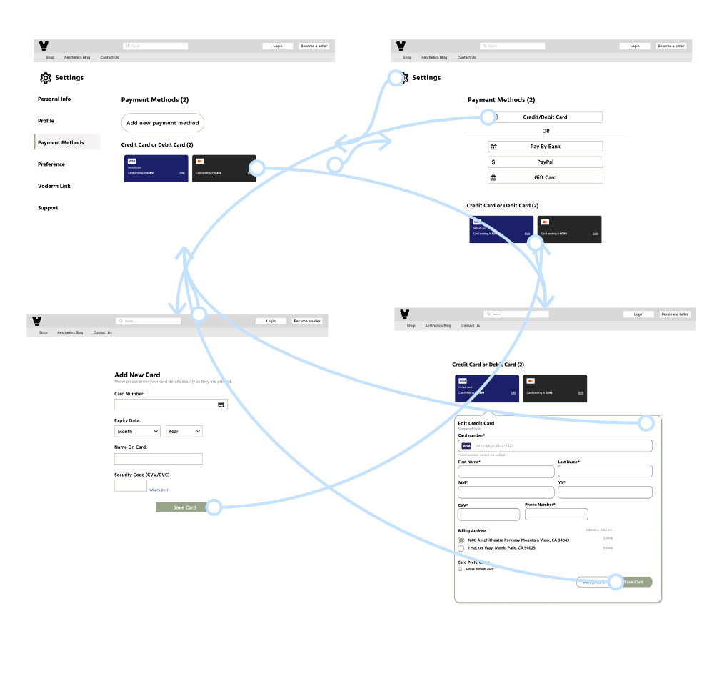 Design exploration mockup